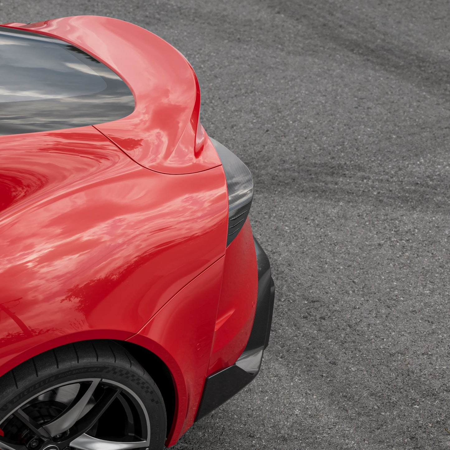 MANHART CARBON TAIL LIGHT COVERS FOR TOYOTA GR SUPRA