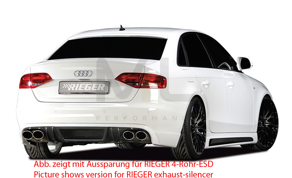 Rieger 00099071 Audi B8 B81 A4 Rear Diffuser 6 | ML Performance UK Car Parts