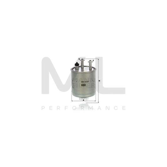 MANN-FILTER WK 918/1 Fuel filter In-Line Filter | ML Performance Car Parts