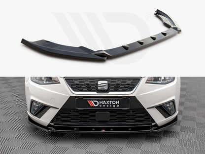 Maxton Design SE-IB-5-FD2T Front Splitter V.2 Seat Ibiza MK5 (2017-2021) | ML Performance UK Car Parts
