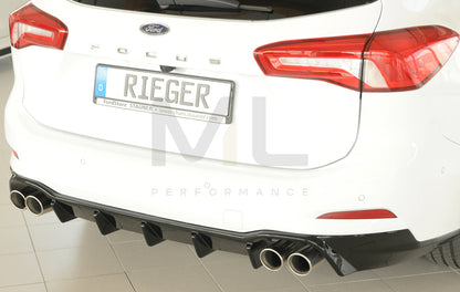 Rieger 00088243 Ford DEH Focus 4 Rear Diffuser (Inc. Focus 4 ST) 3 | ML Performance UK Car Parts