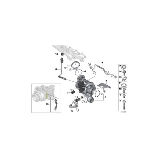 Genuine BMW 11657823287 F15 E93 F16 Return Pipe (Inc. 740LdX, 525d & 730Ld) | ML Performance UK Car Parts