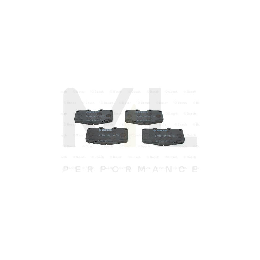Bosch 0986424134 Brake Pad Set For Toyota Land Cruiser With Acoustic Wear Warning BP055 | ML Performance Car Parts