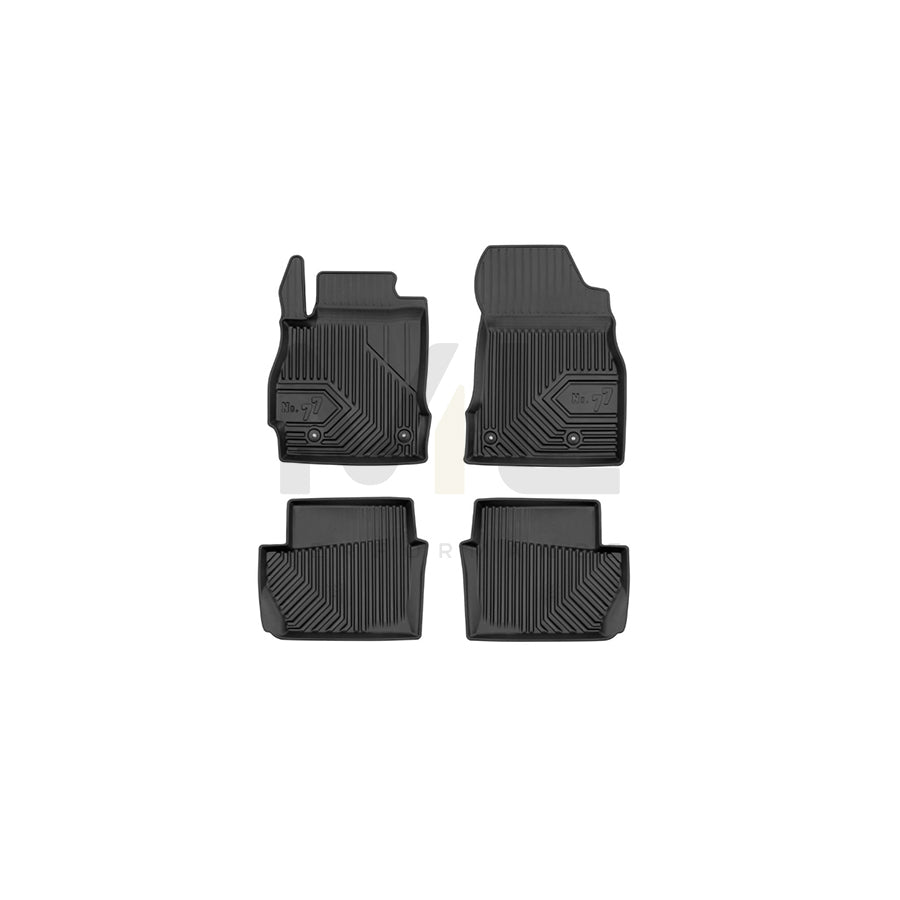 FROGUM Tailored, No.77 77409248 Floor mat set for MAZDA 2 Hatchback (DE, DH) Elastomer, Front and Rear, Quantity: 4, Black | ML Performance Car Parts