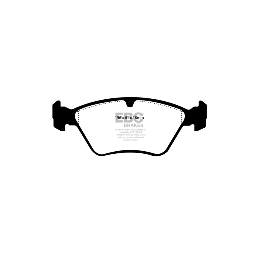 EBC DP3976C Opel Vauxhall Calibra Redstuff Front Brake Pads - ATE Caliper 2 | ML Performance UK Car Parts