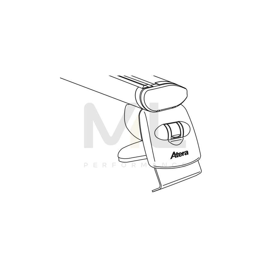 ATERA SIGNO 047332 Roof bars for VW Touran II (5T1) for rain gutters, 137 cm, 100 kg, Aluminium | ML Performance Car Parts