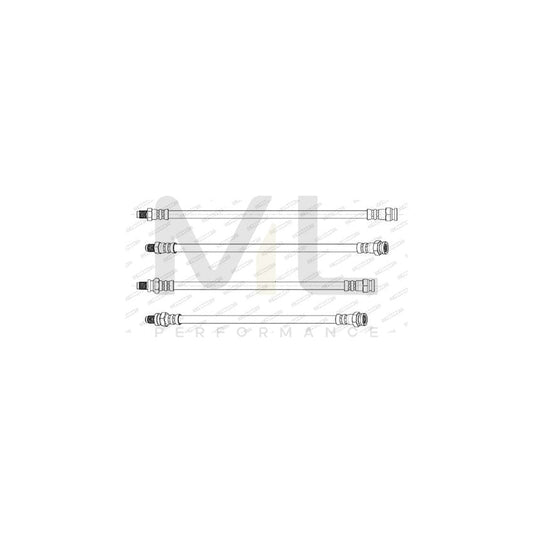 FERODO FHY2831 Brake Hose for SMART FORTWO M 10X1 | ML Performance Car Parts