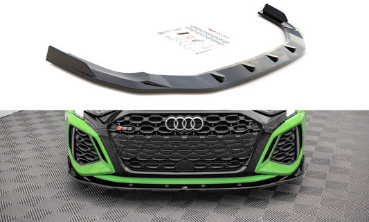 Maxton Design AU-RS3-8Y-S-FD2T Front Splitter V.2 Audi RS3 8Y | ML Performance UK Car Parts