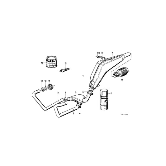 Genuine BMW 18211457109 Clamp Ring (Inc. R 80 G/S & R 65 RT) | ML Performance UK