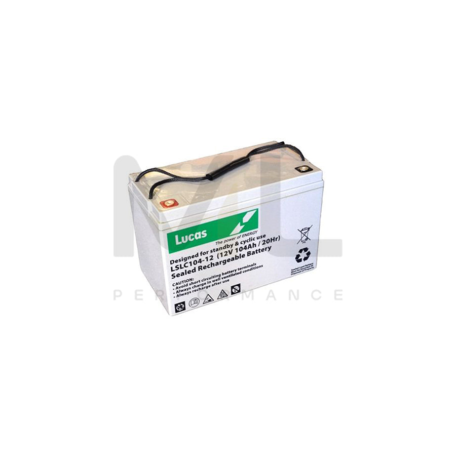 LSLC104-12 Lucas Numax AGM Battery 12V 104Ah (SLC104-12) | Car Batteries UK | ML Performance Car Parts