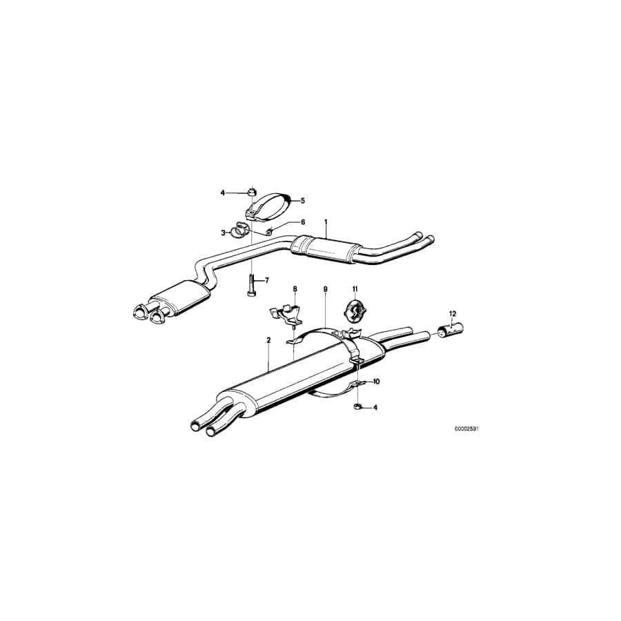 Genuine BMW 18211246313 E23 Clamp (Inc. 728i, 733i & 728) | ML Performance UK