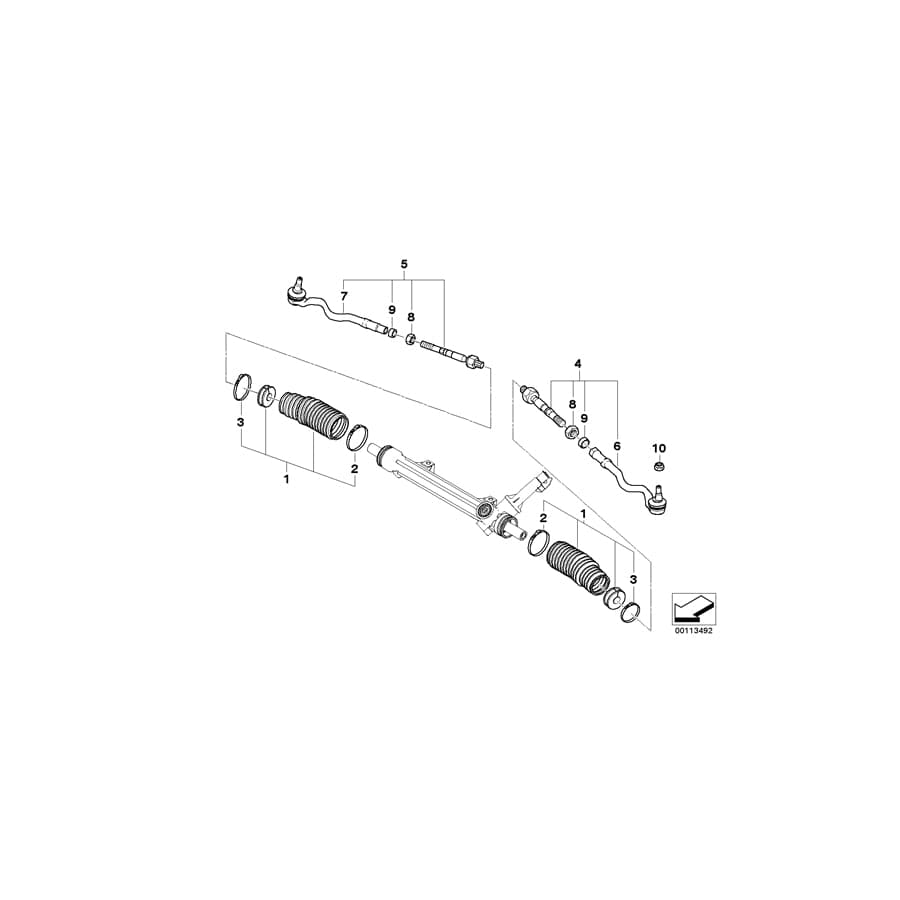 Genuine BMW 32107837839 E85 E86 Hex Nut M14X1.5 (Inc.  & Z4 M3.2) | ML Performance UK Car Parts