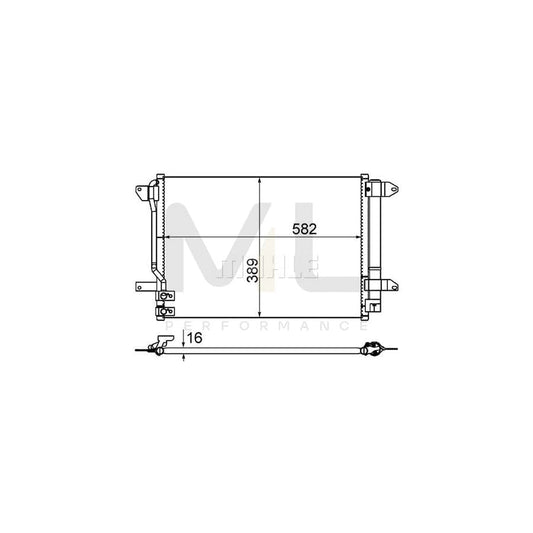 MAHLE ORIGINAL AC 864 000S Air conditioning condenser with dryer | ML Performance Car Parts