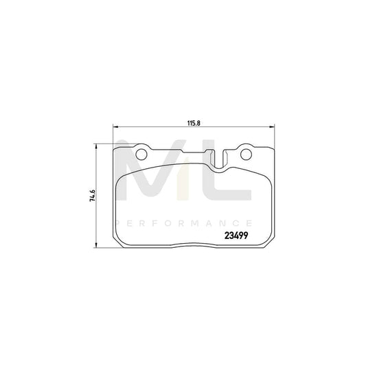 Brembo P 83 039 Brake Pad Set Prepared For Wear Indicator | ML Performance Car Parts