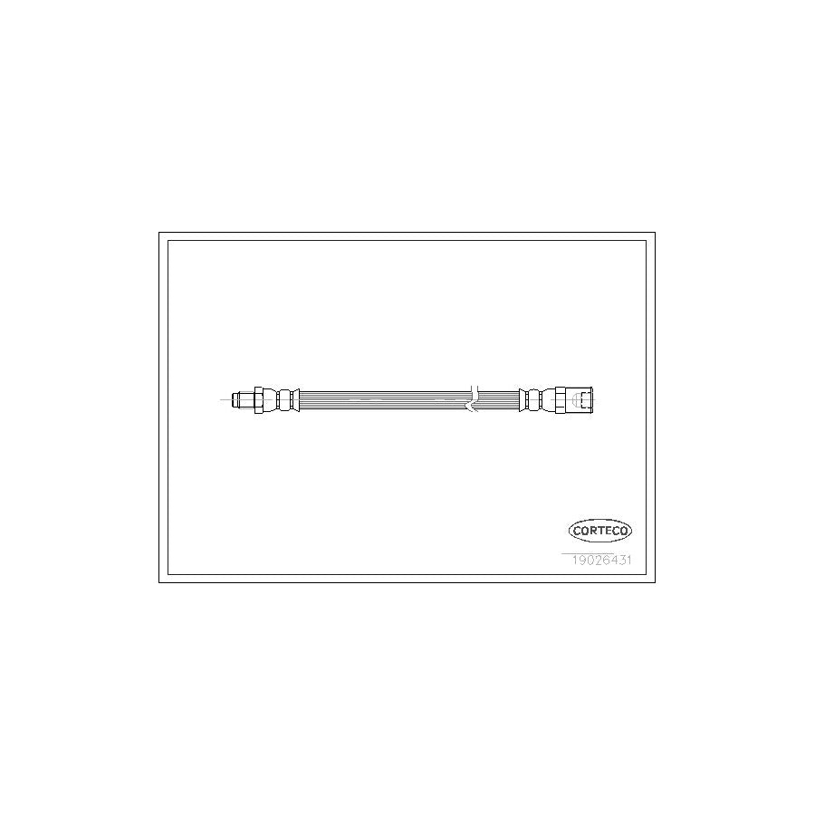Corteco 19026431 Brake Hose For Iveco Daily Iii Platform / Chassis | ML Performance UK