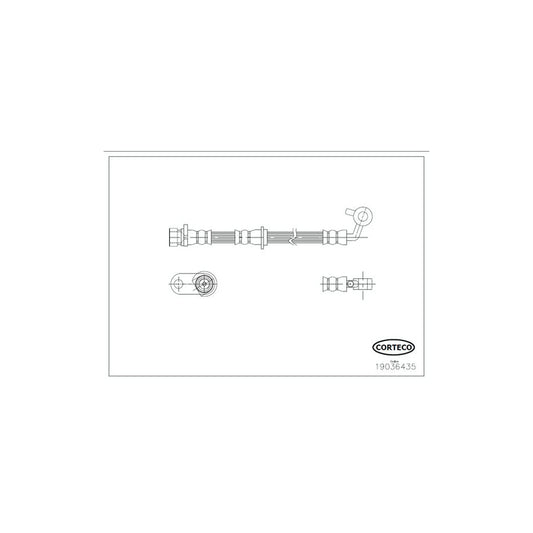 Corteco 19036435 Brake Hose For Honda Cr-V Iii (Re) | ML Performance UK