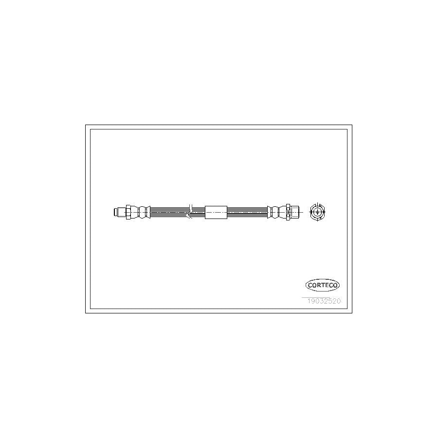 Corteco 19032520 Brake Hose For Saab 9-5 | ML Performance UK