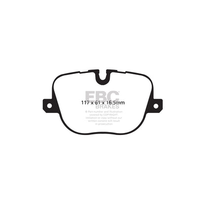 EBC DP62068 Land Rover Greenstuff Rear Brake Pads (Inc. Range Rover & Range Rover Sport) 2 | ML Performance UK Car Parts