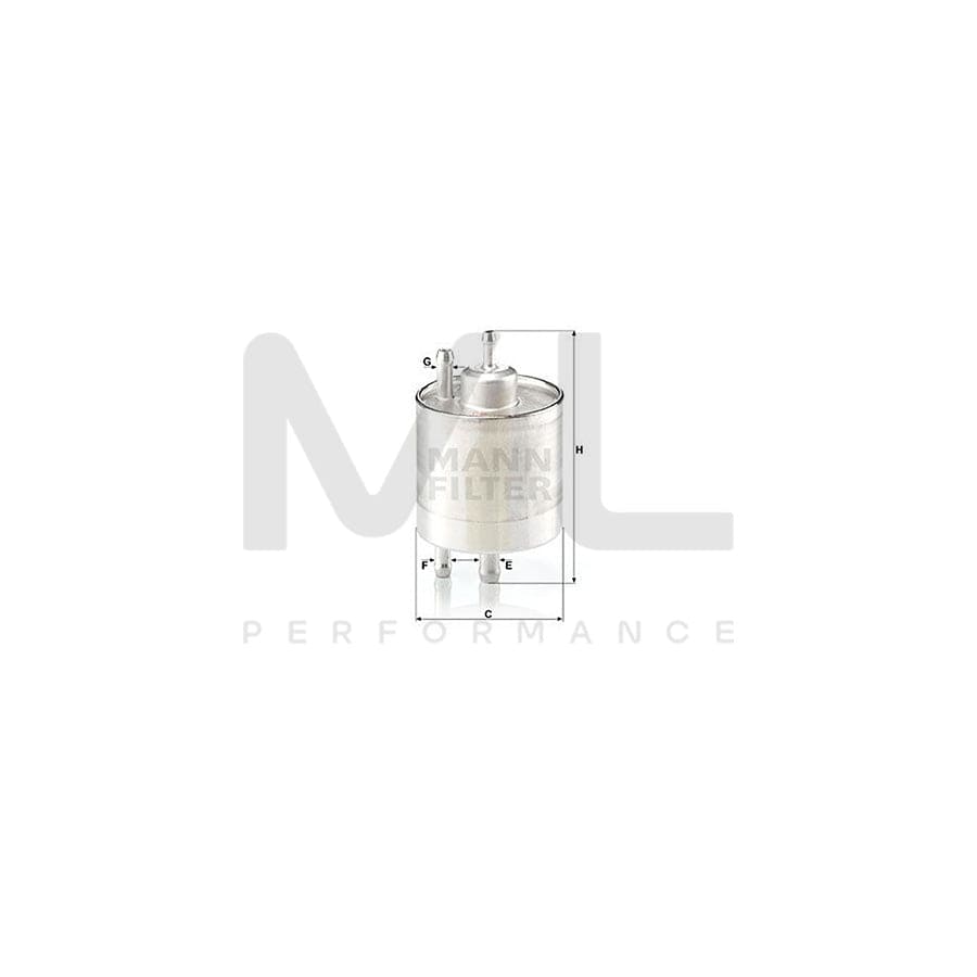 MANN-FILTER WK 711/1 Fuel filter In-Line Filter | ML Performance Car Parts