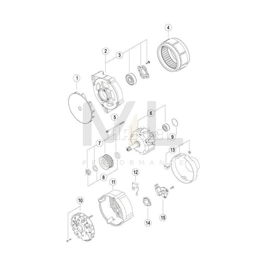 MAHLE ORIGINAL MG 622 Alternator 28V, 140A | ML Performance Car Parts