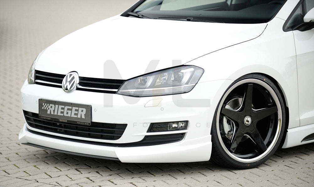 Rieger 00059550 VW Mk7 Golf Front Splitter 1 | ML Performance UK Car Parts