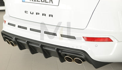 Rieger 00027045 SEAT 5FP Ateca Cupra Rear Diffuser 9 | ML Performance UK Car Parts
