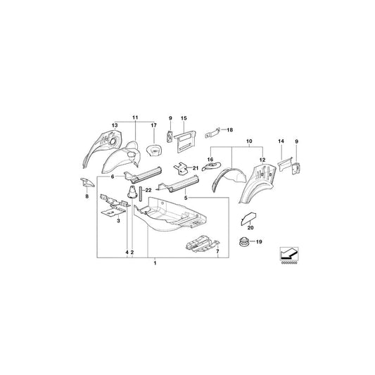 Genuine BMW 41128122351 E36 Trunk Floor (Inc. 325tds) 1 | ML Performance UK Car Parts