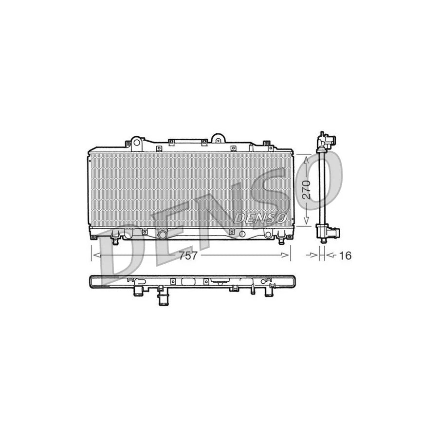 Denso DRM13002 Drm13002 Engine Radiator For Lancia Y (840) | ML Performance UK