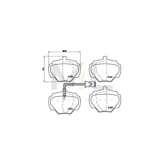 Brembo P 44 003 Brake Pad Set | ML Performance Car Parts