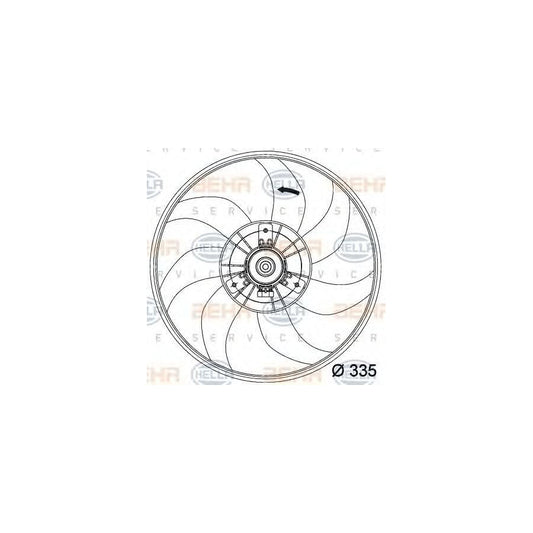 Hella 8EW 351 034-441 Fan, Radiator