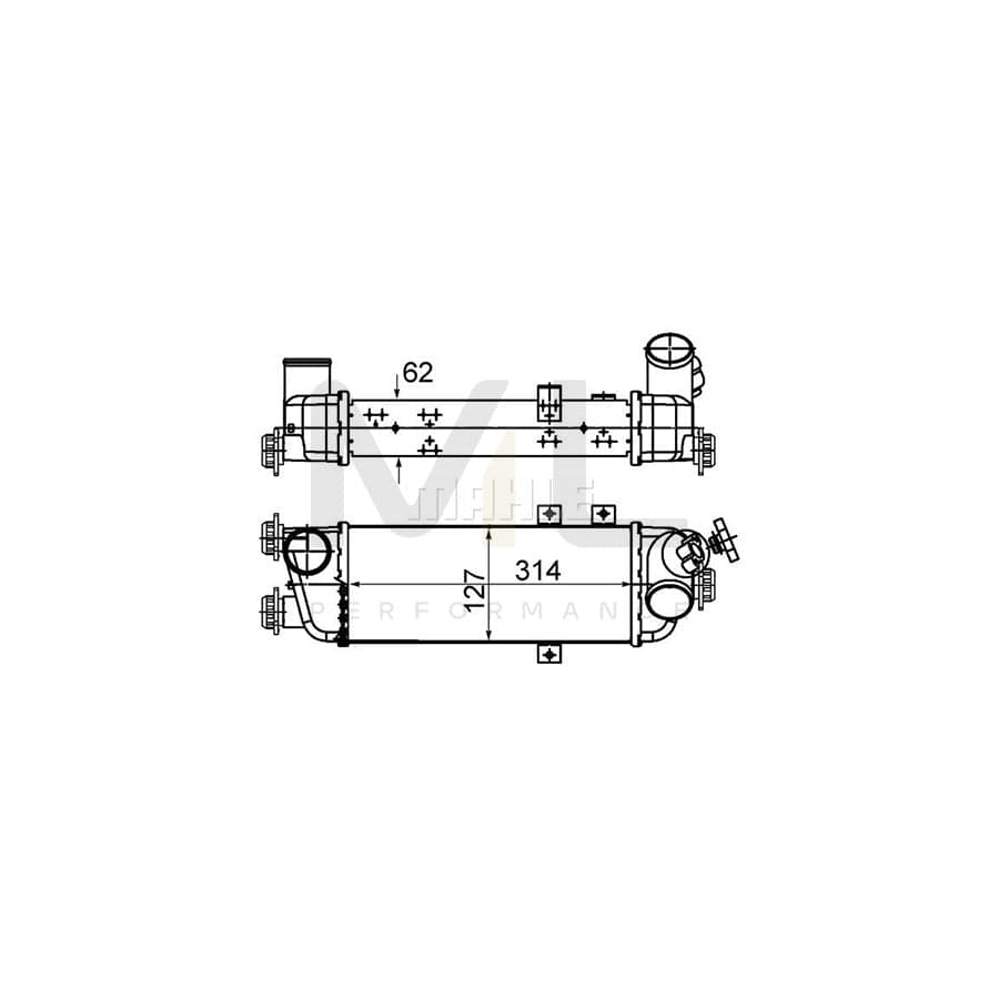 MAHLE ORIGINAL CI 500 000S Intercooler | ML Performance Car Parts