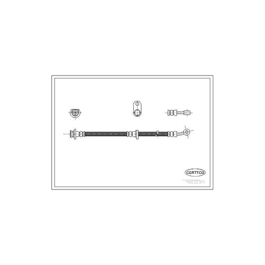 Corteco 19032311 Brake Hose For Honda Civic | ML Performance UK