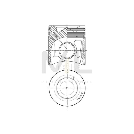 MAHLE ORIGINAL 007 PI 00150 002 Piston 88,4 mm, with cooling duct, with piston ring carrier | ML Performance Car Parts