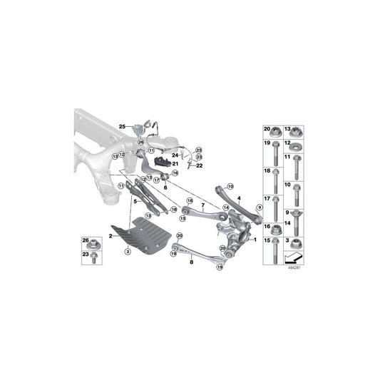 Genuine BMW 33306850561 G14 G15 Wheel Carrier, Left Rear (Inc. 840i, 840dX & M850iX) | ML Performance UK Car Parts
