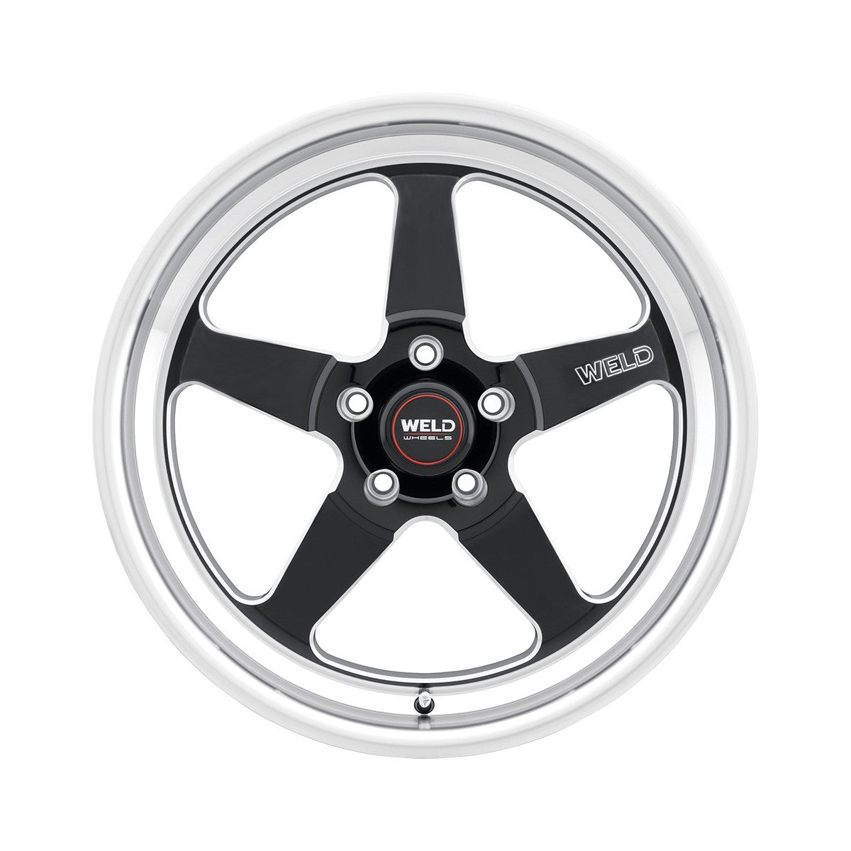 Weld S155B0063P45 Ventura Drag S155 Wheel 15x10 5x120.65 ET45 BS7.3 Gloss Black MIL - DIA