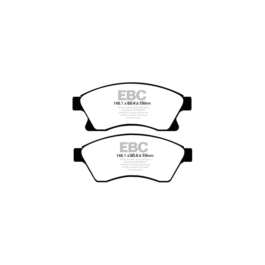 EBC DP22065 Chevrolet Opel Vauxhall Greenstuff Front Brake Pads - TRW Caliper (Inc. Aveo, Cruze J300 & Astra J) 2 | ML Performance UK Car Parts