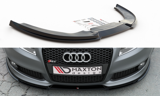 Maxton Design AU-RS4-B7-FD1T Front Splitter V.1 Audi RS4 B7 | ML Performance UK Car Parts