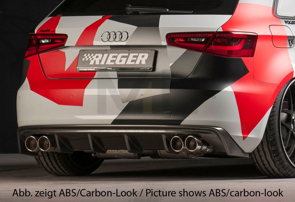 Rieger 00056787 Audi 8V A3 Rear Diffuser 5 | ML Performance UK Car Parts