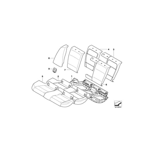 Genuine BMW 52207843916 E90 E90 Side Finisher, Leather, Right PALLADIUMSILBER (Inc.  & M3) | ML Performance UK Car Parts