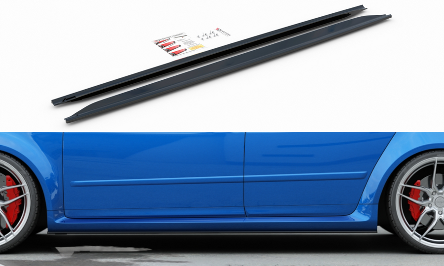 Maxton Design AU-RS4-B7-SD1T Side Skirts Diffusers Audi RS4 B7 | ML Performance UK Car Parts