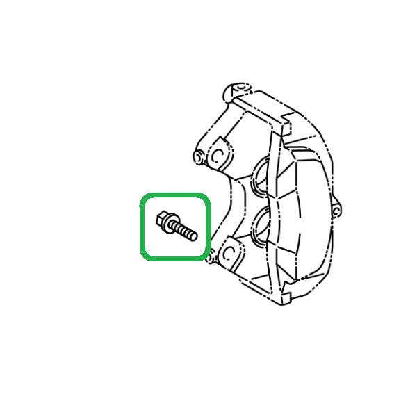 Genuine Lexus 90105-12228 LS Phase 2 Caliper Mounting Bolt