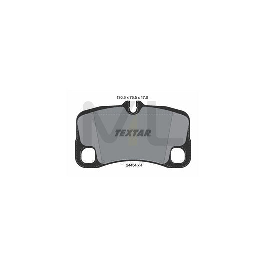 TEXTAR 2445403 Brake pad set for PORSCHE 911 prepared for wear indicator | ML Performance Car Parts