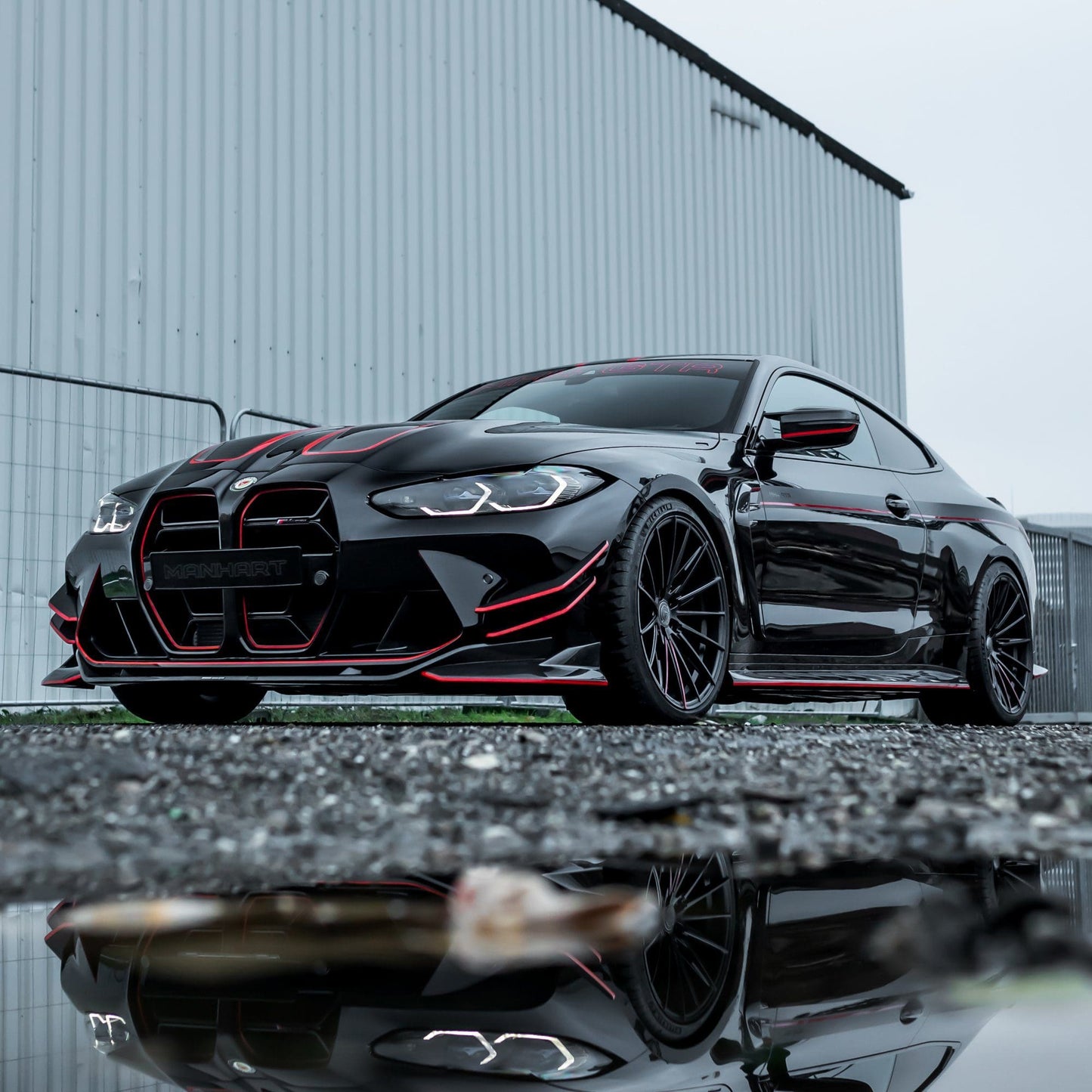 MANHART FOR BMW 4 SERIES  YIDO PERFORMANCE FORGED+ 1 RIM SET  MATTE BLACK