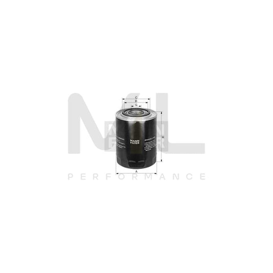 MANN-FILTER WP 940/4 Oil Filter Spin-on Filter, with one anti-return valve | ML Performance Car Parts
