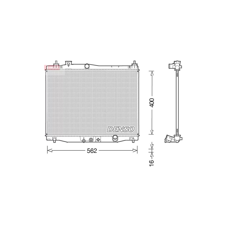 Denso DRM40046 Drm40046 Engine Radiator For Honda Jazz Hatchback (Gk) | ML Performance UK