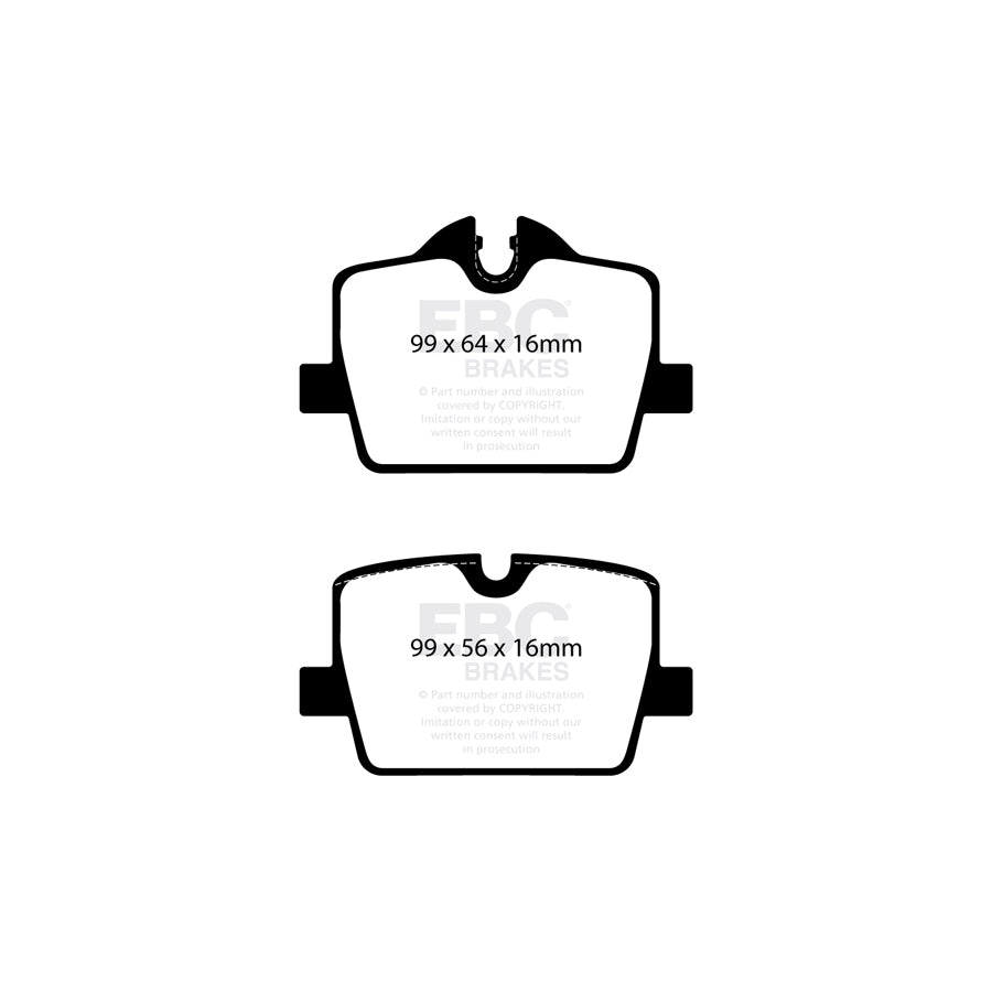 EBC DP42405R BMW Toyota Yellowstuff Rear Brake Pads 2 | ML Performance UK Car Parts