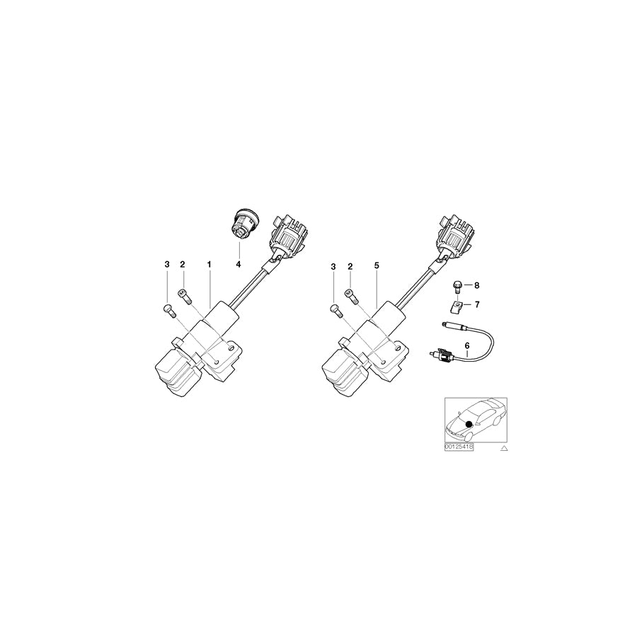 Genuine BMW 61328022671 E52 Steering Lock/Ignition Switch Alpina (Inc. Alpina V8) | ML Performance UK