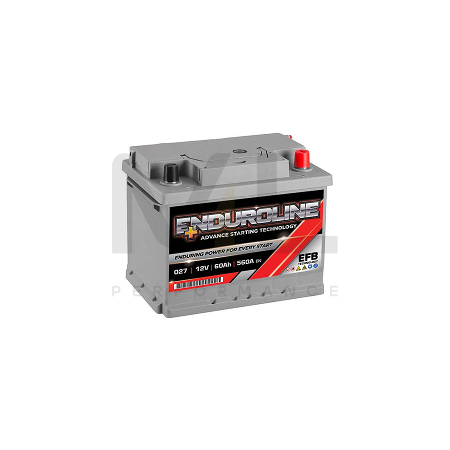 027 EFB Enduroline Start Stop Car Battery 60Ah | Car Batteries UK | ML Performance Car Parts