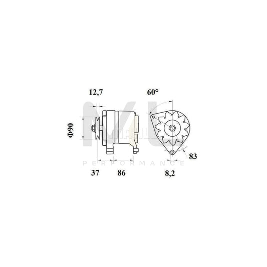 MAHLE ORIGINAL LX 4059 Air Filter Filter Insert | ML Performance Car Parts