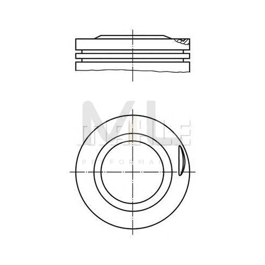 MAHLE ORIGINAL 081 20 02 Piston for BERTONE Freeclimber Off-Road 80,5 mm, with piston rings | ML Performance Car Parts